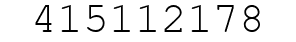Number 415112178.