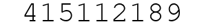 Number 415112189.