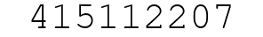 Number 415112207.