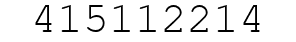 Number 415112214.