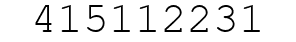 Number 415112231.