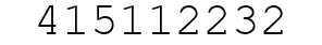 Number 415112232.