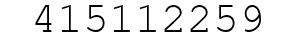 Number 415112259.