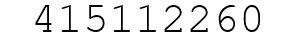 Number 415112260.