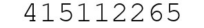 Number 415112265.
