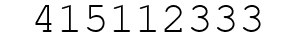 Number 415112333.
