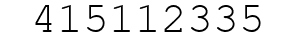 Number 415112335.