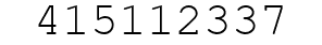 Number 415112337.