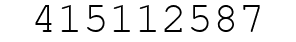 Number 415112587.