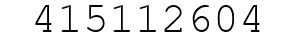 Number 415112604.