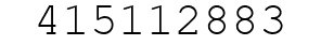 Number 415112883.