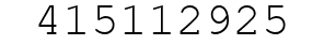 Number 415112925.
