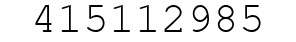 Number 415112985.