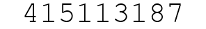 Number 415113187.