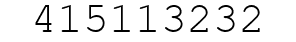 Number 415113232.