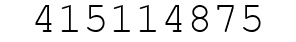 Number 415114875.
