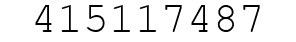 Number 415117487.