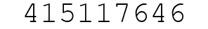 Number 415117646.