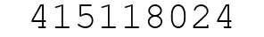 Number 415118024.