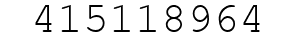 Number 415118964.