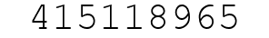 Number 415118965.