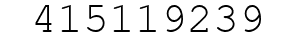 Number 415119239.