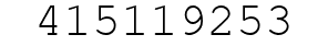Number 415119253.
