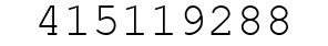 Number 415119288.
