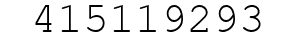 Number 415119293.