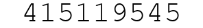 Number 415119545.