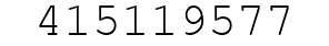 Number 415119577.