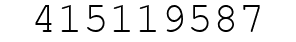 Number 415119587.