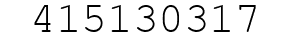 Number 415130317.
