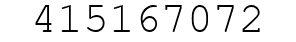 Number 415167072.