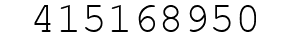 Number 415168950.
