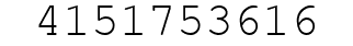 Number 4151753616.