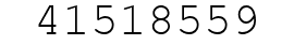 Number 41518559.