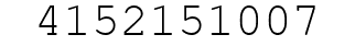 Number 4152151007.
