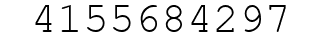 Number 4155684297.