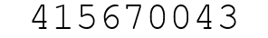 Number 415670043.