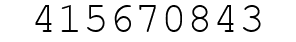 Number 415670843.