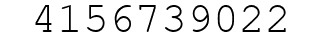 Number 4156739022.