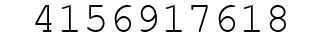 Number 4156917618.