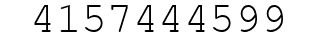 Number 4157444599.