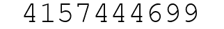 Number 4157444699.