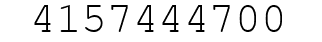 Number 4157444700.