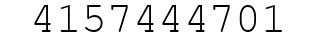 Number 4157444701.