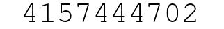 Number 4157444702.