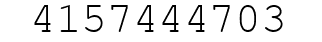 Number 4157444703.