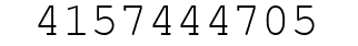 Number 4157444705.